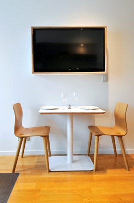 Adina chairs and television